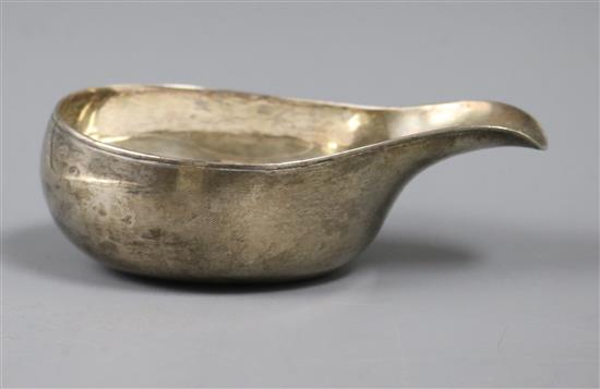 A George III silver pap boat, London, 1794, 11.2cm.